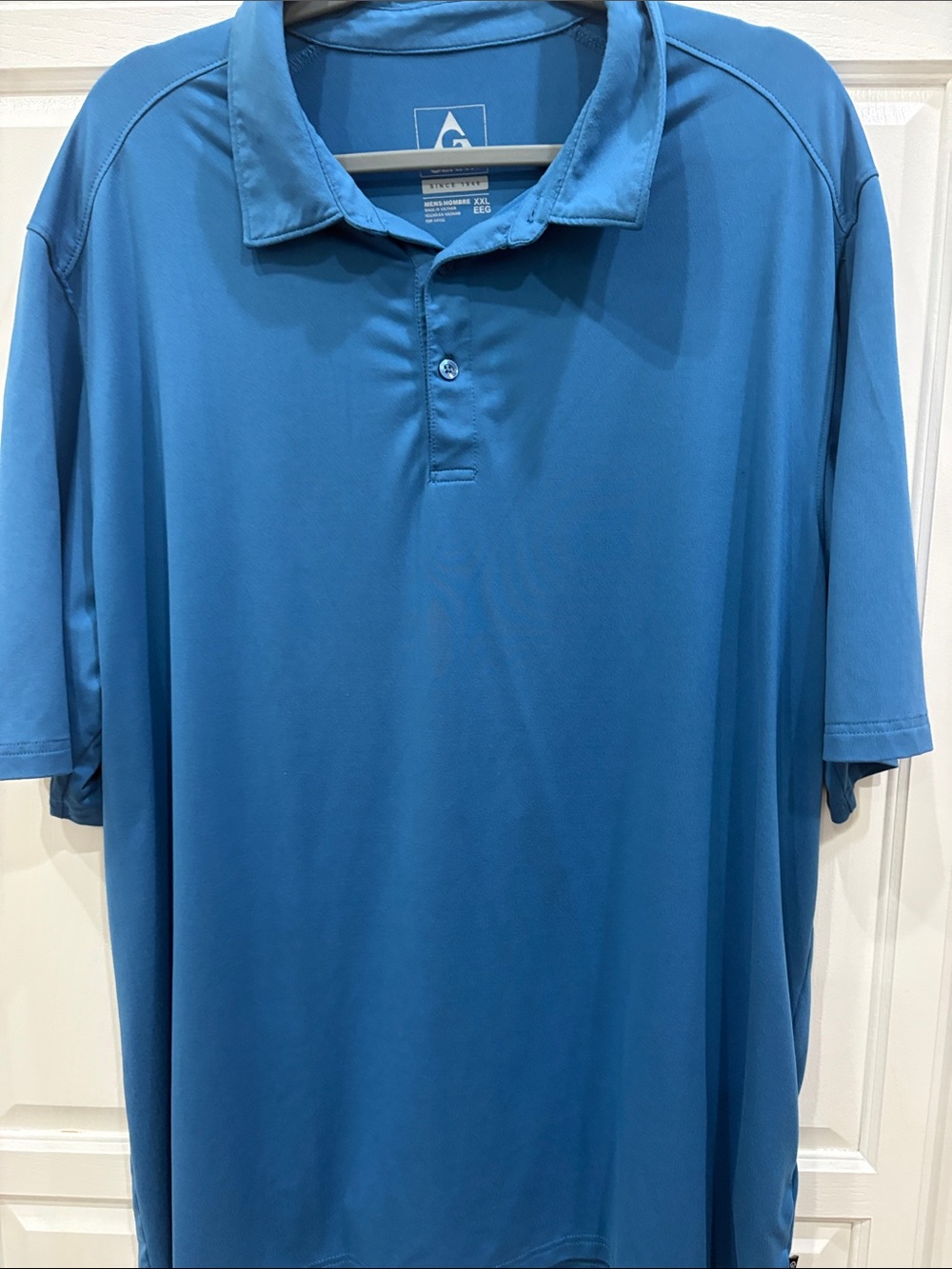 Antigua Teal Blue Short-Sleeve Performance Polo